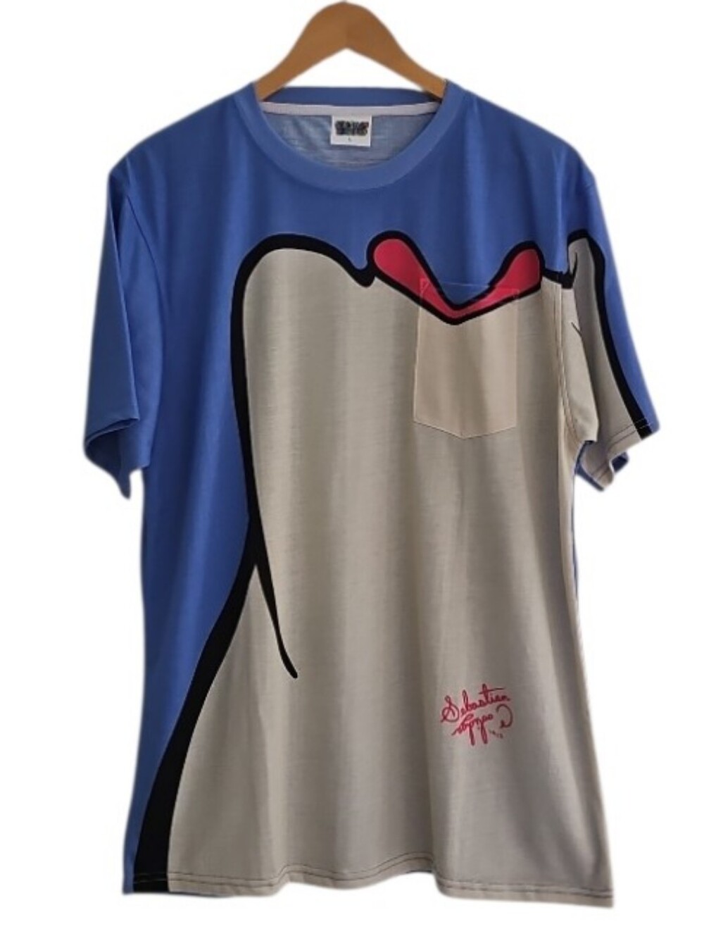 Sebastian Coolidge Limited Graphic Tee Men’s L Abstract Art Pocket Streetwear